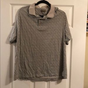 Natural Issue Golf Shirt, Tees and Balls Pattern